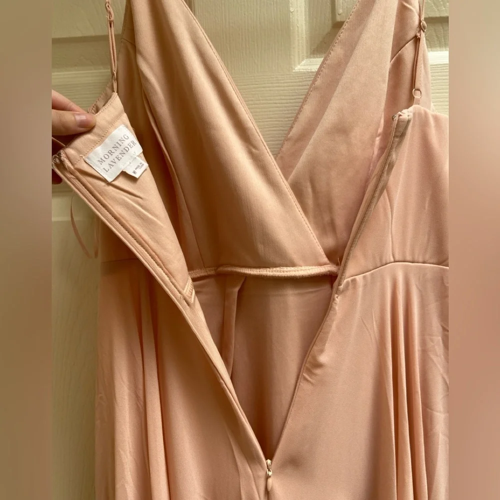 ✨NWT Morning Lavender Petite Cassidy Flowy Maxi Dress, Blush Pink - Picture 10 of 14